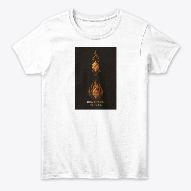  "Herkimer Fire Pendant Tee"
