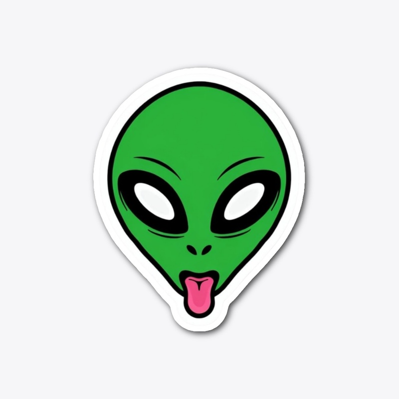 Cheeky Alien Face – Cosmic Humor