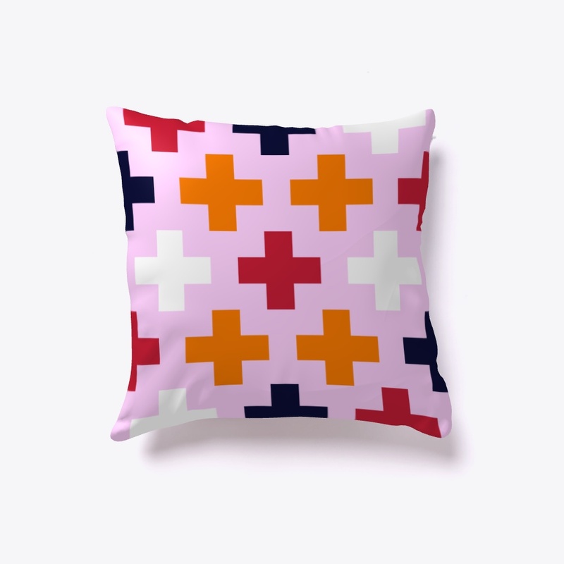 Cross On Pink Pattern