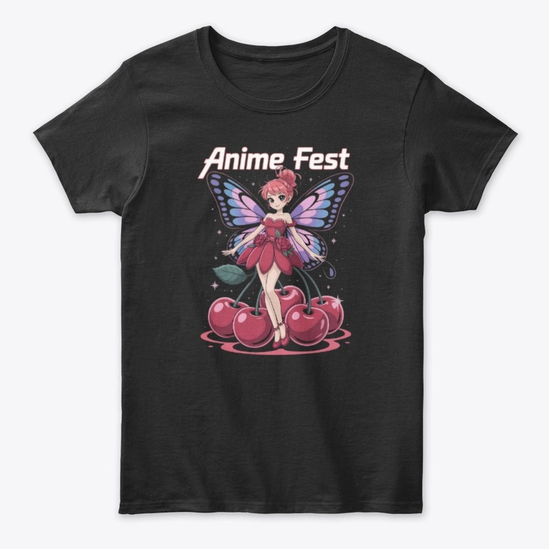 Anime Fest Fairy and Cherries T-Shirt