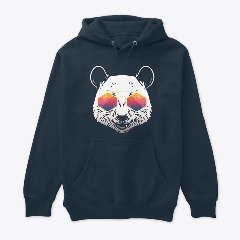 Cute Panda in Sunglasses (Colored+sg03)