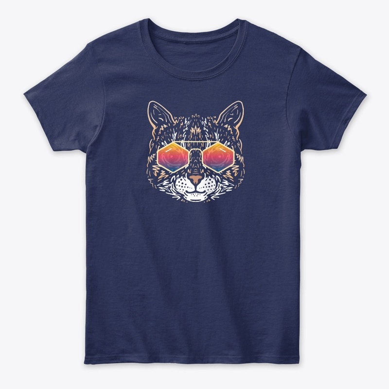 Cute Cat in Sunglasses (Colored+sg03)