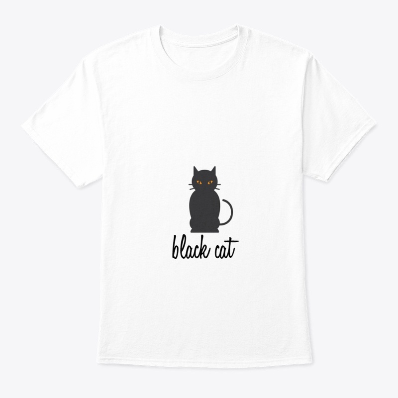 Black cat t-shirt