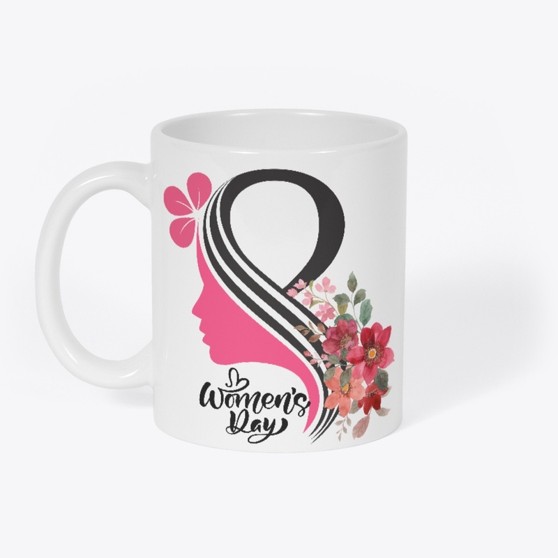 Womens Day Floral Emblem