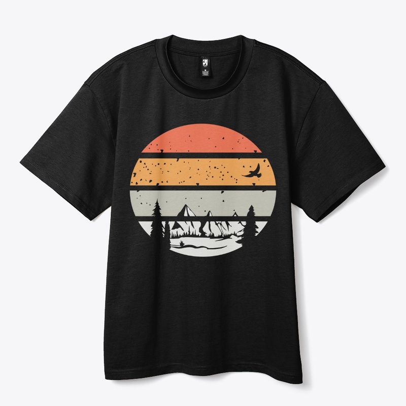 Vintage Mountain Sunset T-Shirts 