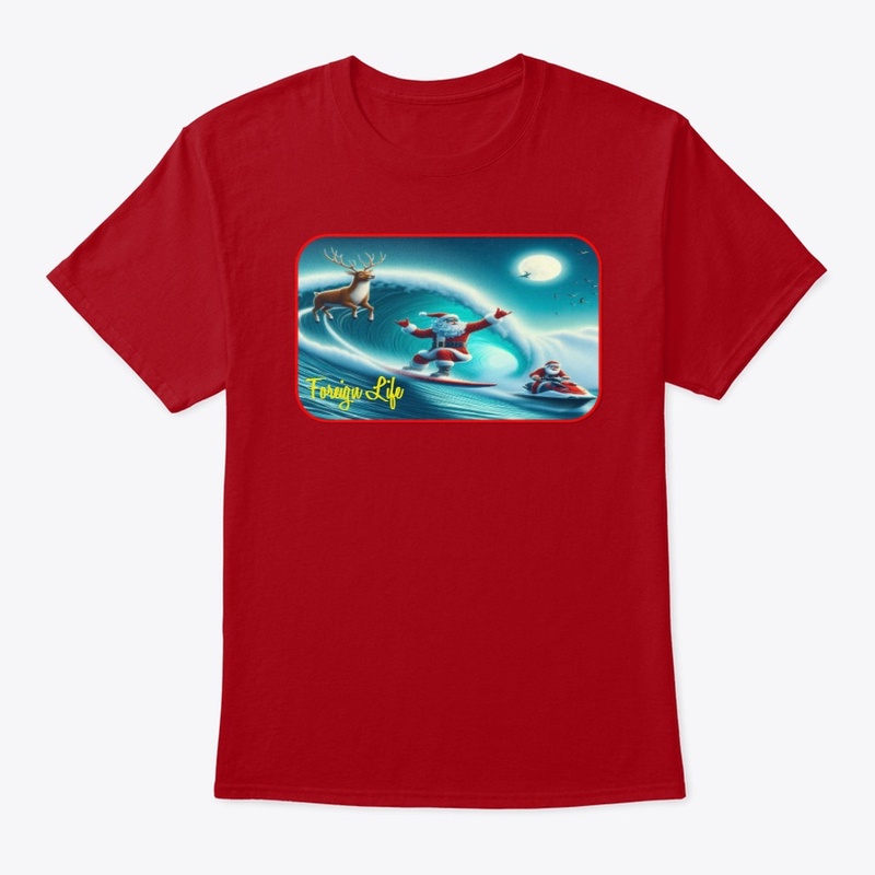 Foreign Life Santa Claus Surfing