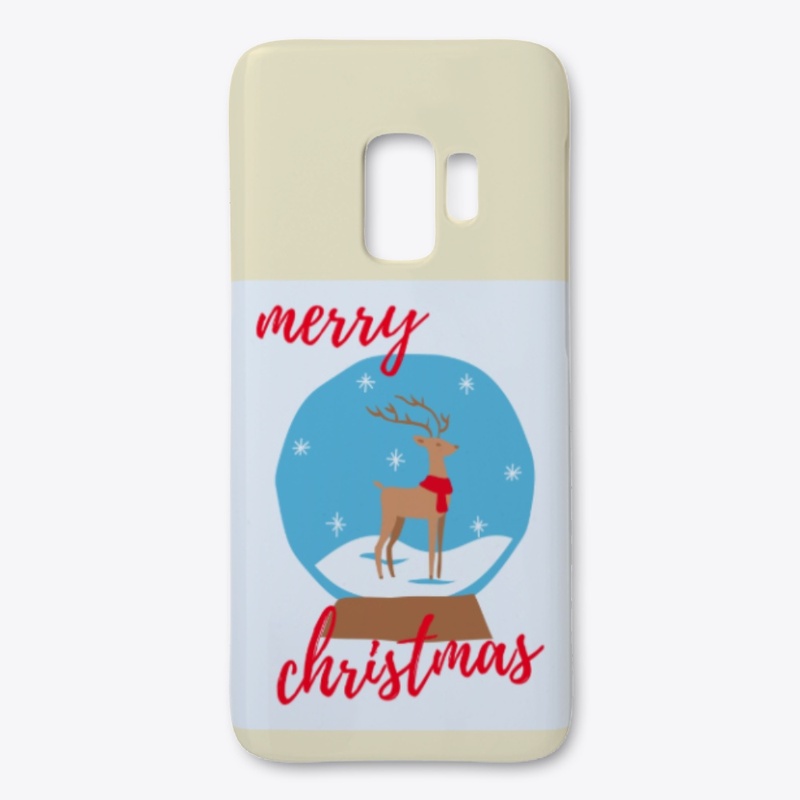 Merry christmas:Reindeer in snow