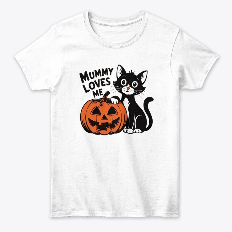 Mummy Loves Me Cute Halloween T-Shirt.
