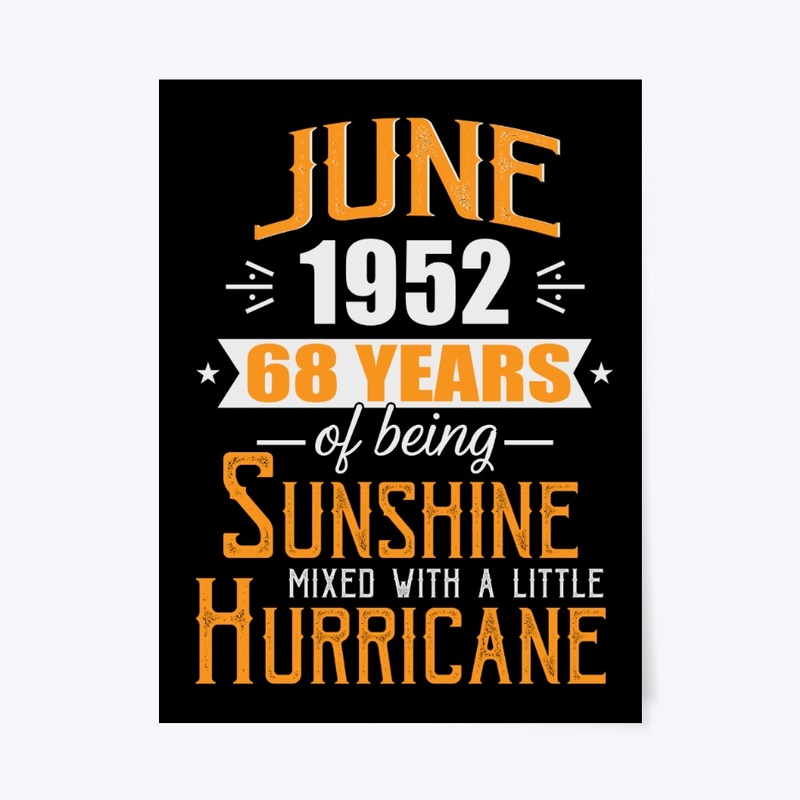 June 1952, 68 Years Anniversary Gift