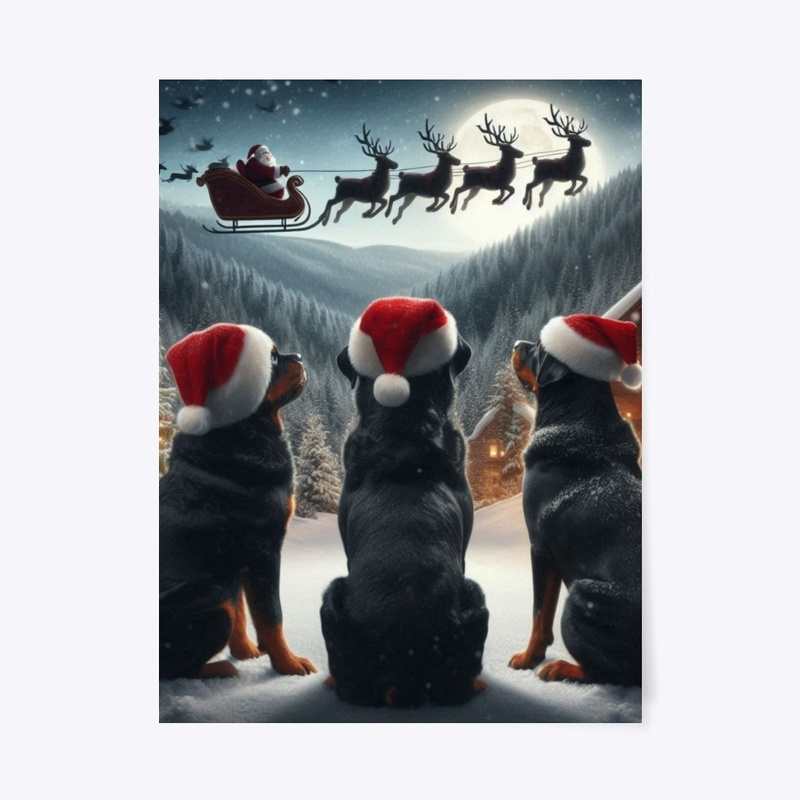 Rottweilers & Santa