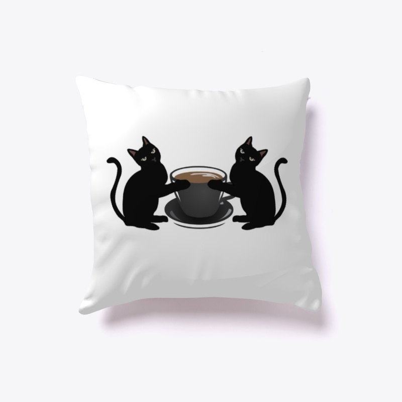 CAT SAY . STAY 6 FT AWAY FROM MY COFFEE