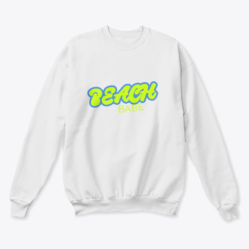 Beach Babe Green Letters 