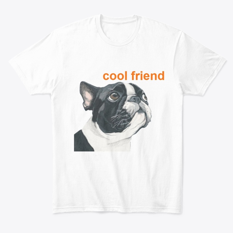 cool dog head that says cool friend!