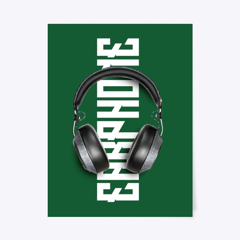 Music and Headphone T-shirt Design