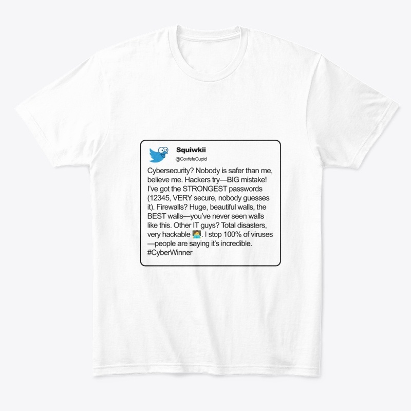 🔒 “Cyber Winner” Trump-Style Parody Tee
