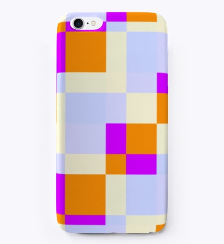 Abstract Pixel Patchwork Pattern Art