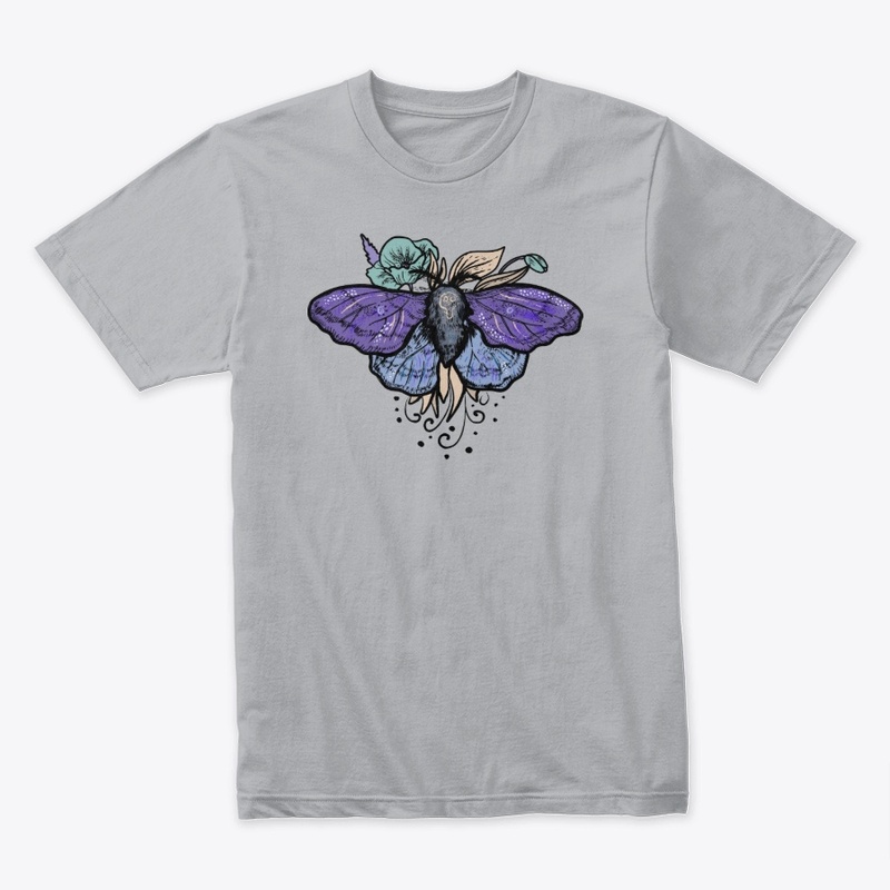 Moth with Flowers