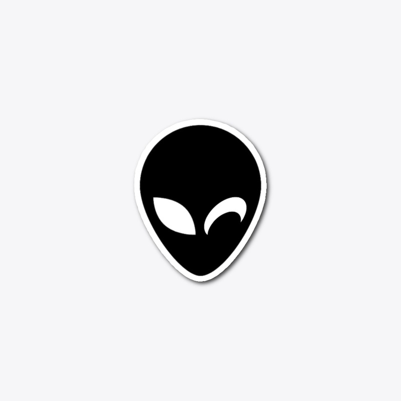 Alien Wink Sticker