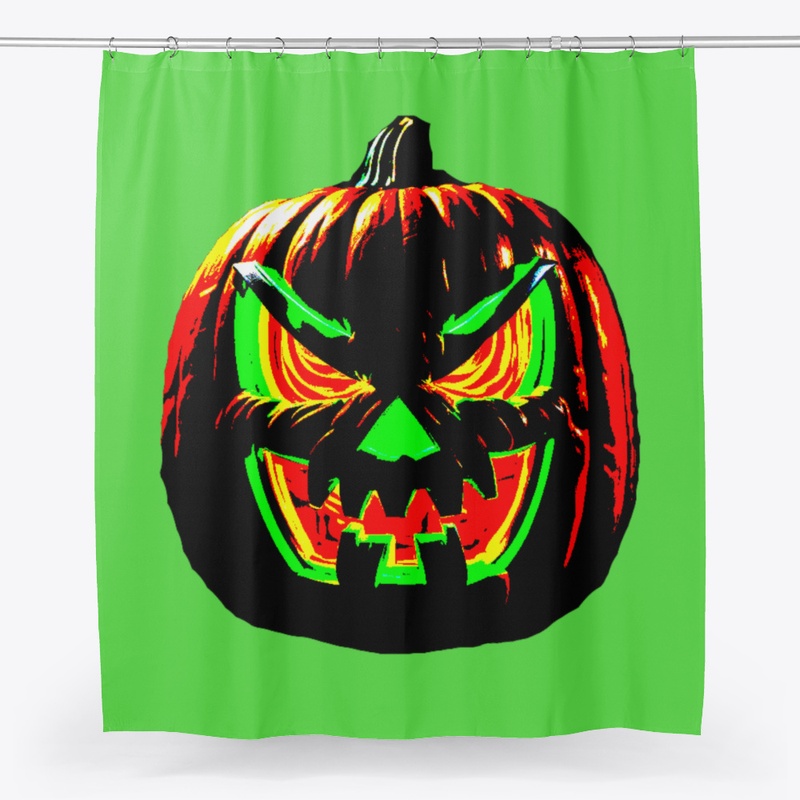 Neon Halloween Pumpkin Jack O' Lantern