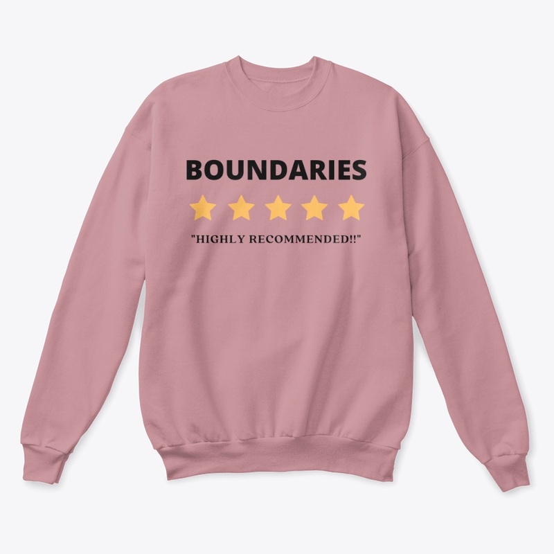 Boundaries w/Black Writing