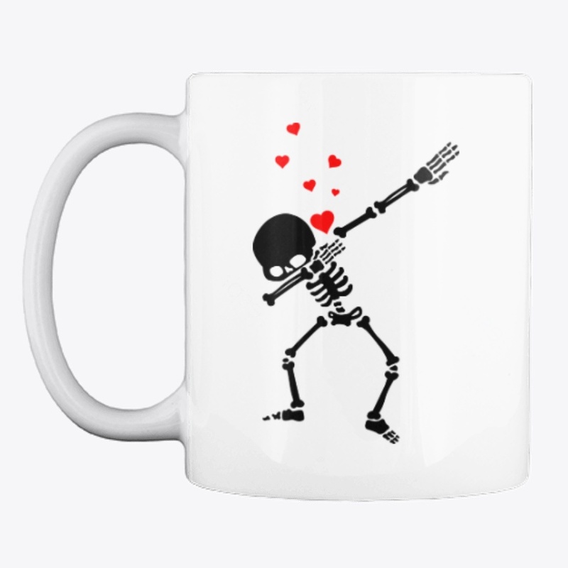 Dabbing skeleton for love