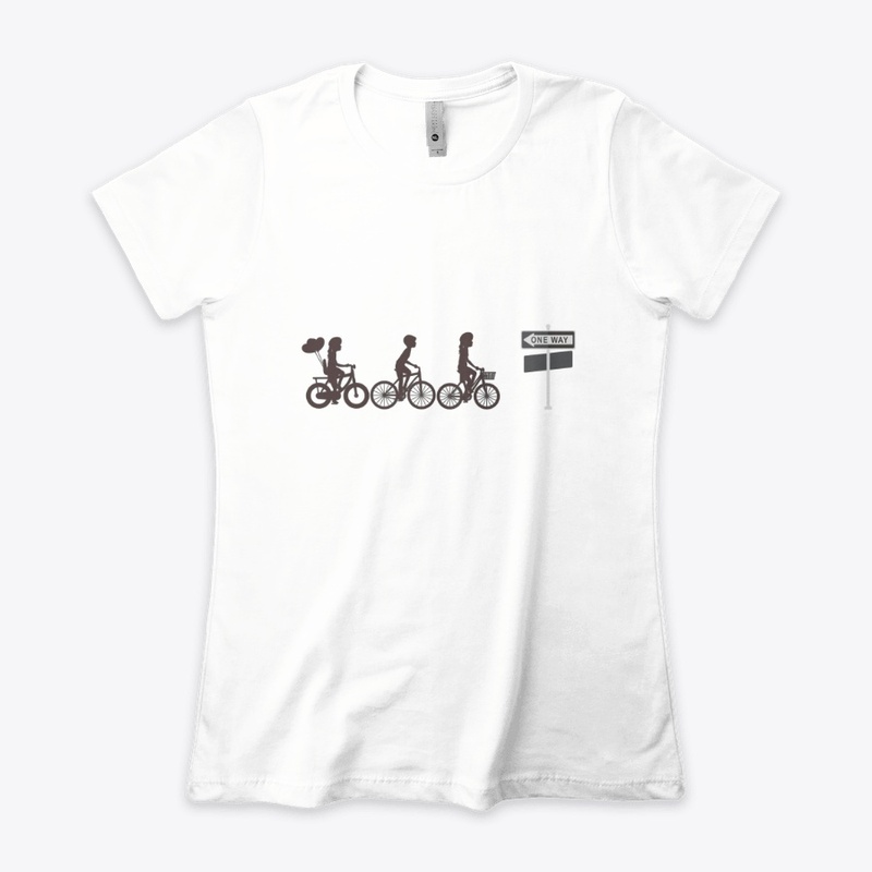 cycling with friends t-shirts