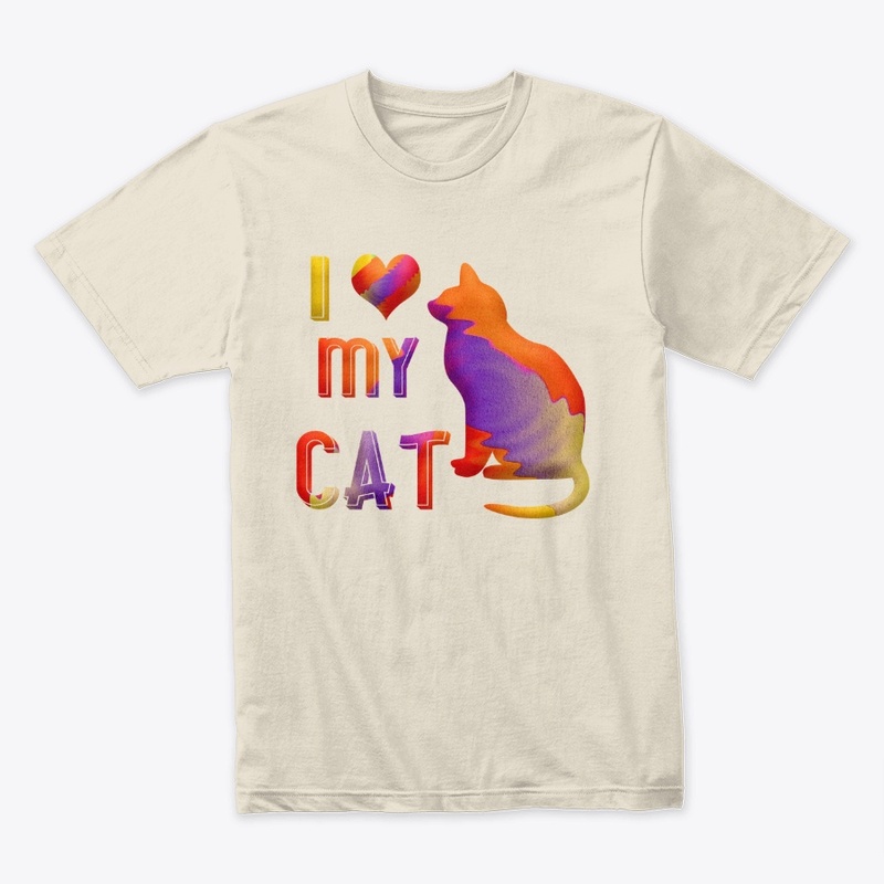 Cat love T shirt