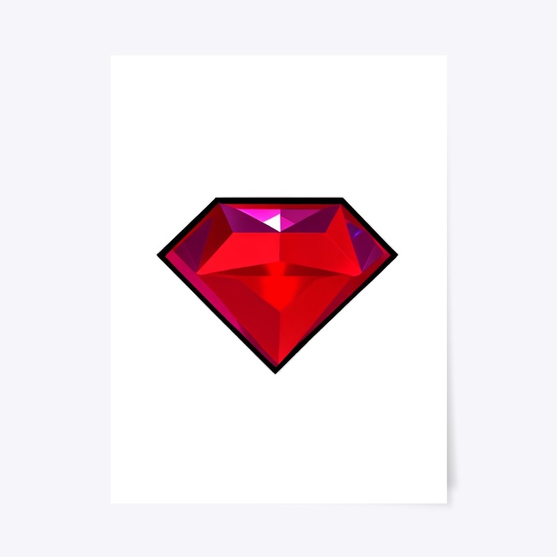 Red Diamond Poster