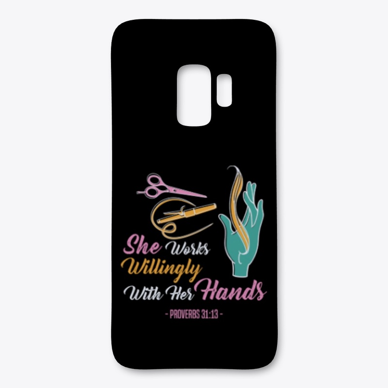 Hairstylist Works Willingly With Hands