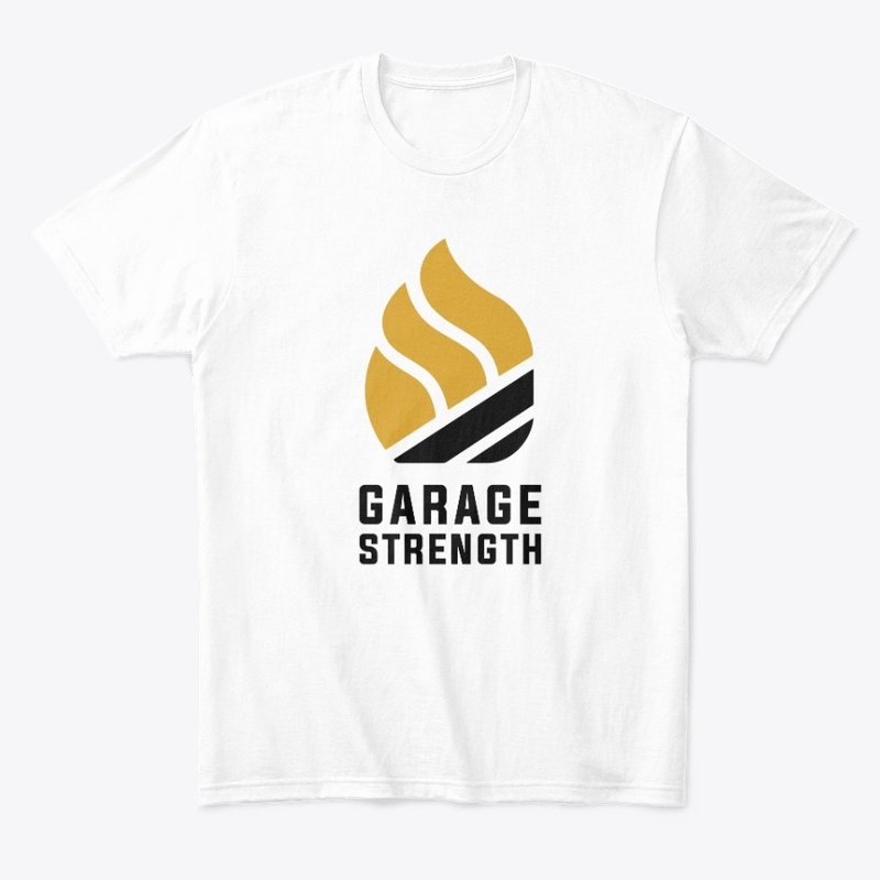 Garage Strength Flame (Vertical White)