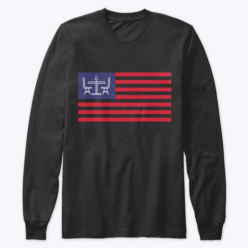 Neighbors Podcast Flag Transparent White