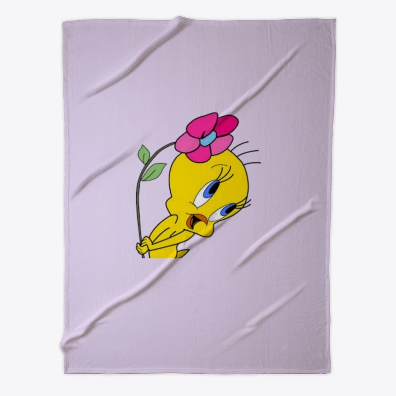 Titti flower fleece blanket