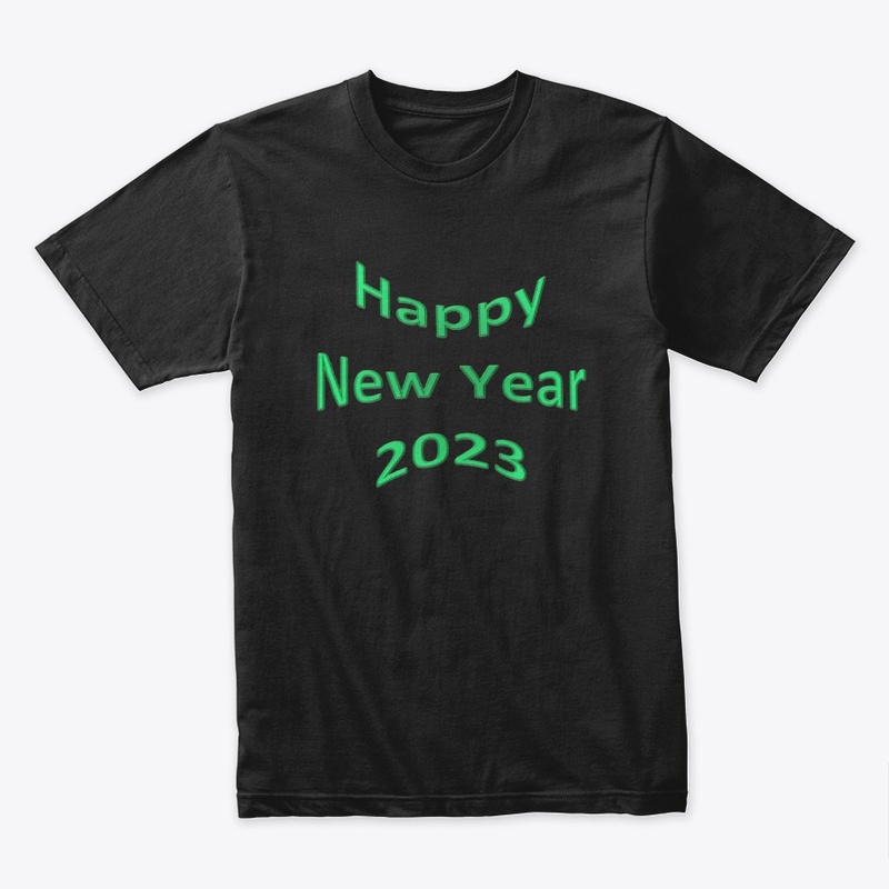 Happy new year 2023 in green