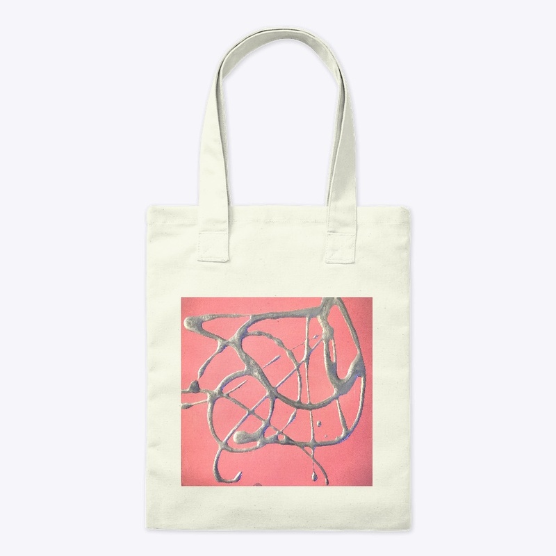 Metallic Silver on Pink