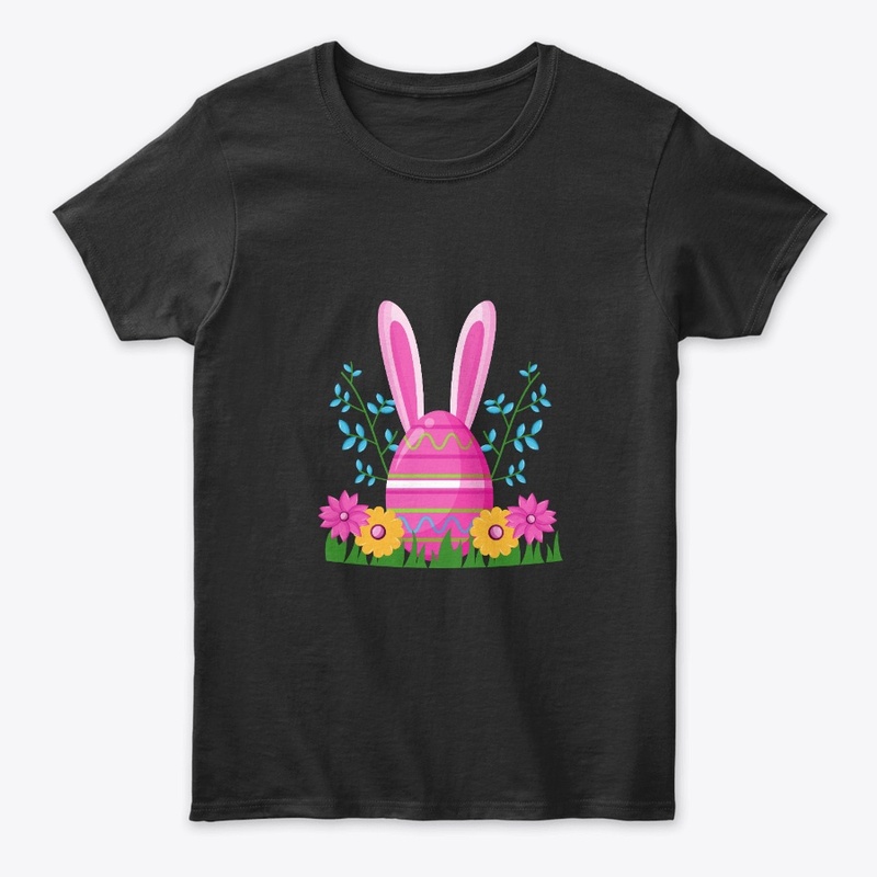 Happy Easter with pink Egg