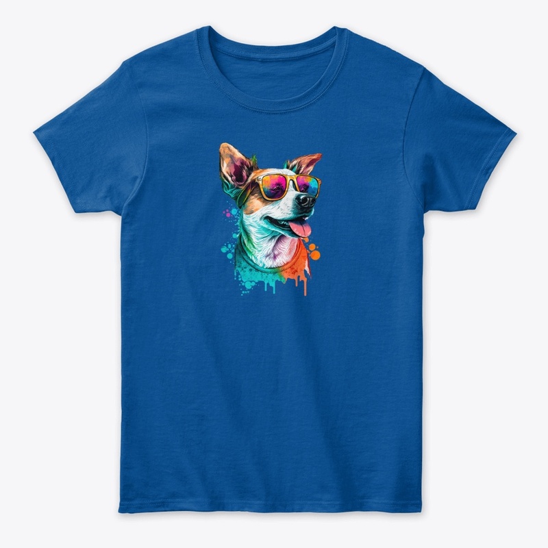 Happy Dog Wearing Glasses 1