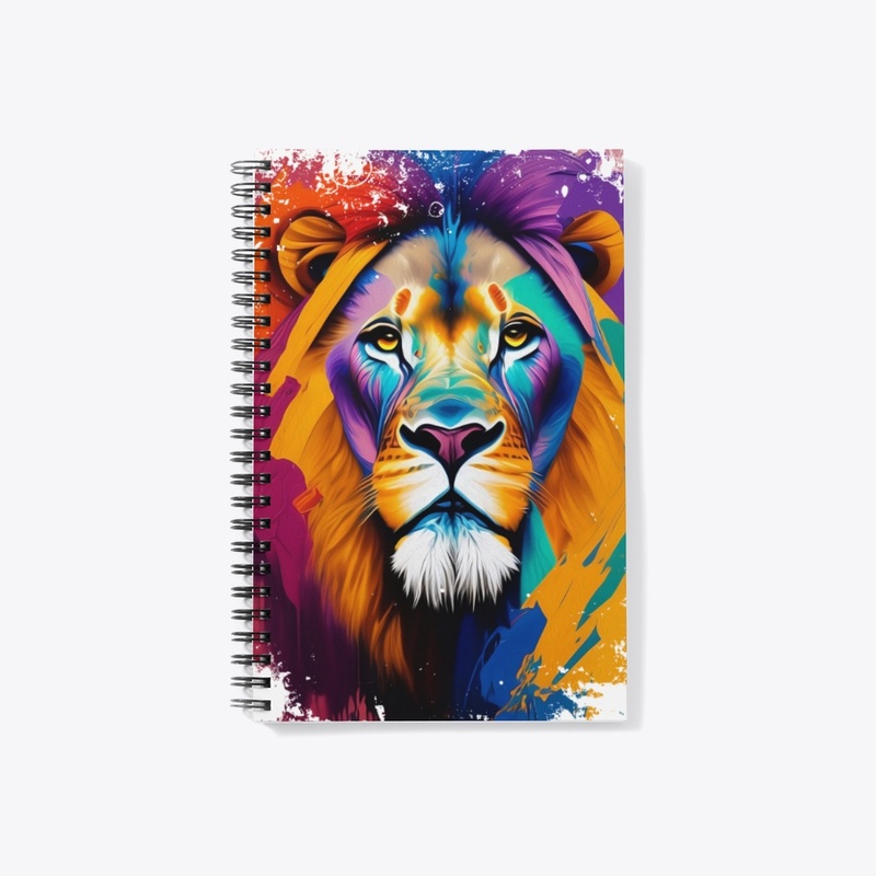 Lion Oil Painting T-Shirt Design
