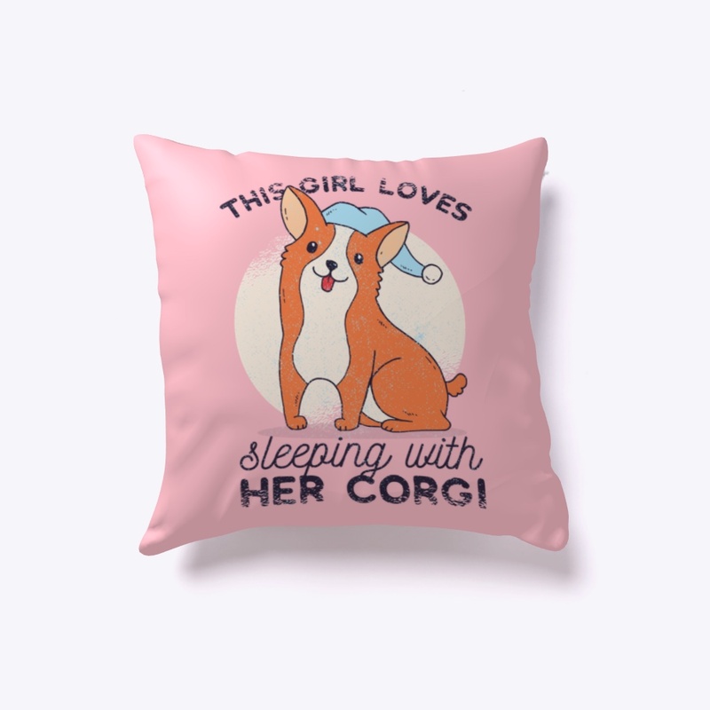 corgi love pillow
