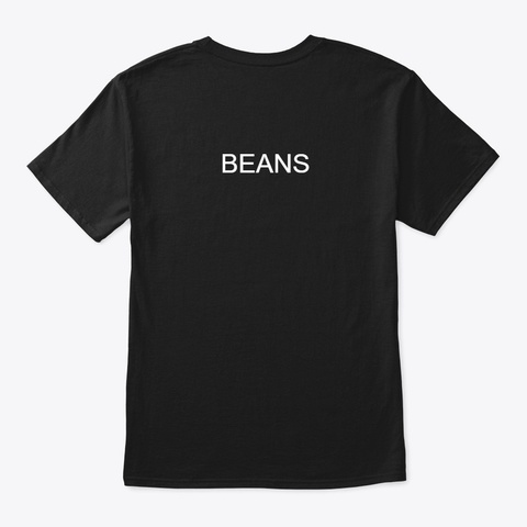 Bean  Black Camiseta Back