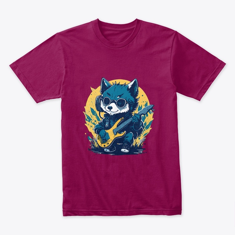 cute and quirky baby wolf Design