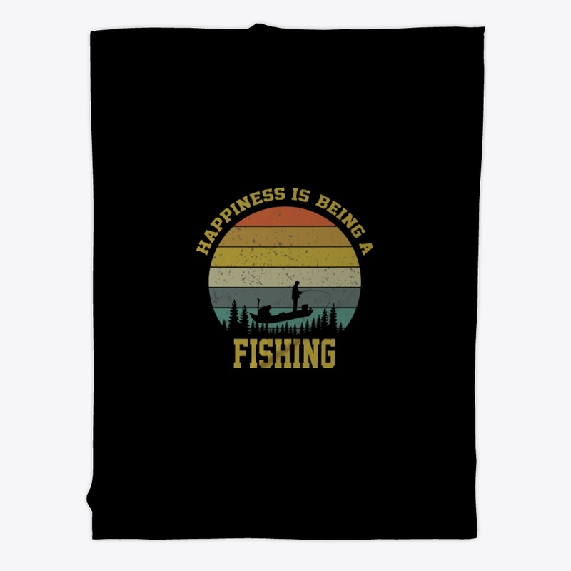Happiness is being a fishing vintage