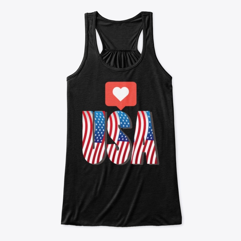 American Flag Text in iconic Instagram