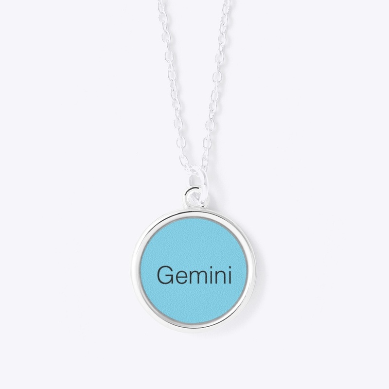 Zodiac  Circle Pendant Gemini