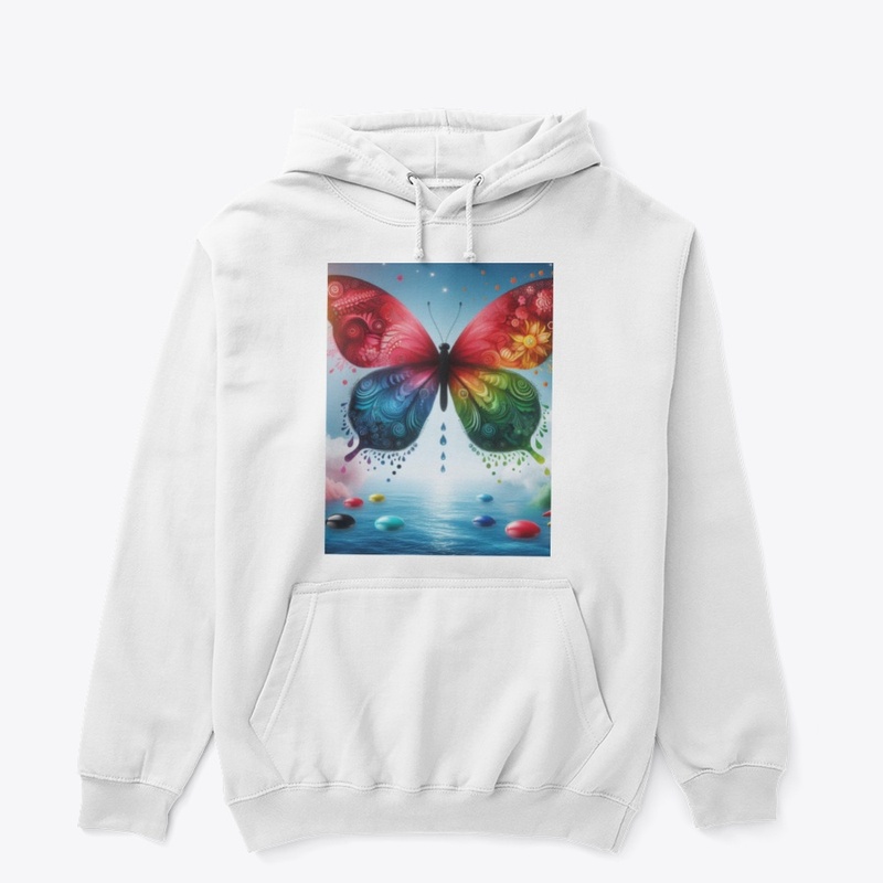 Aquatic Elegance : Butterfly on Water