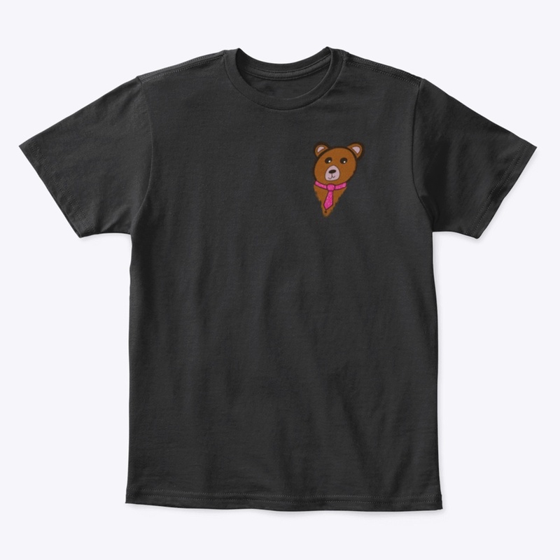 Happy Tie Bear Chest Patch T-Shirt