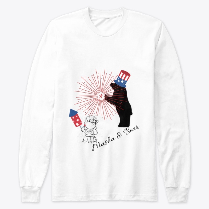 Masha & Bear 4th July Tee
