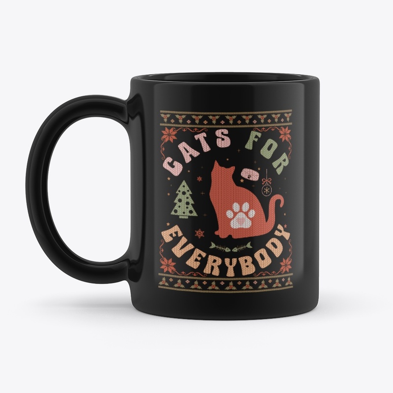 Funny cat ugly christmas sweater