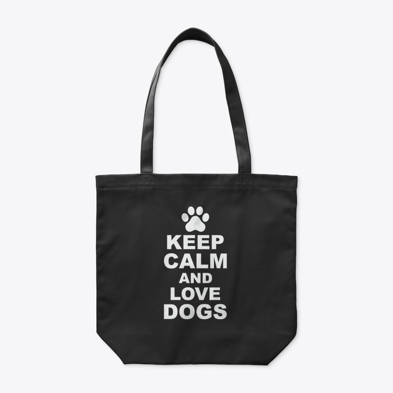Keep Calm and love dogs T-shirt