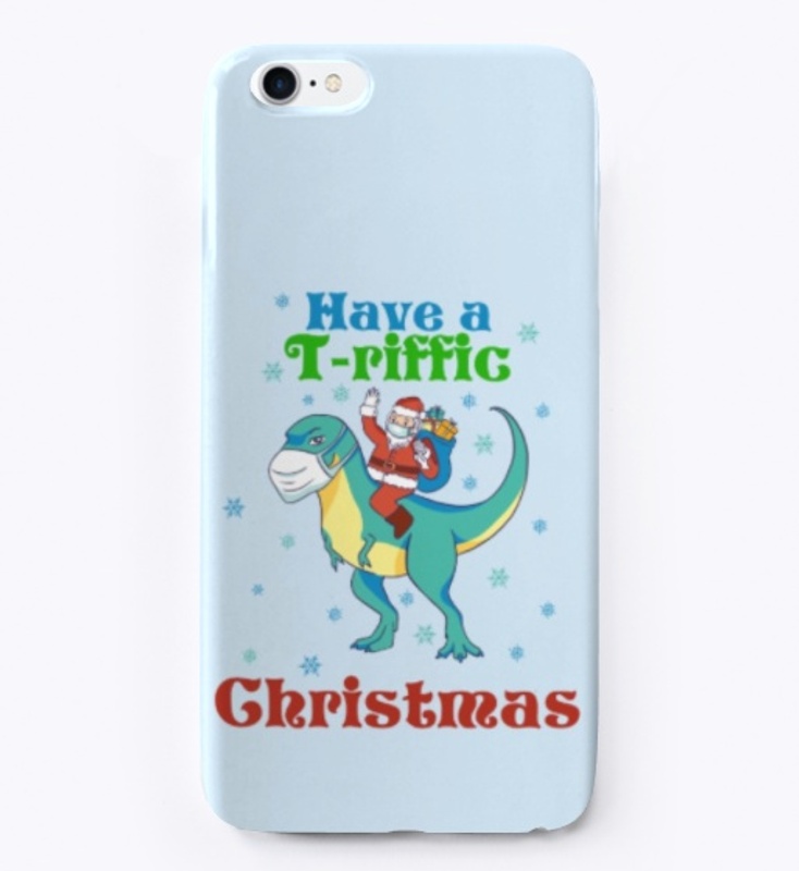 Santa Claus on T-Rex Christmas Wishes