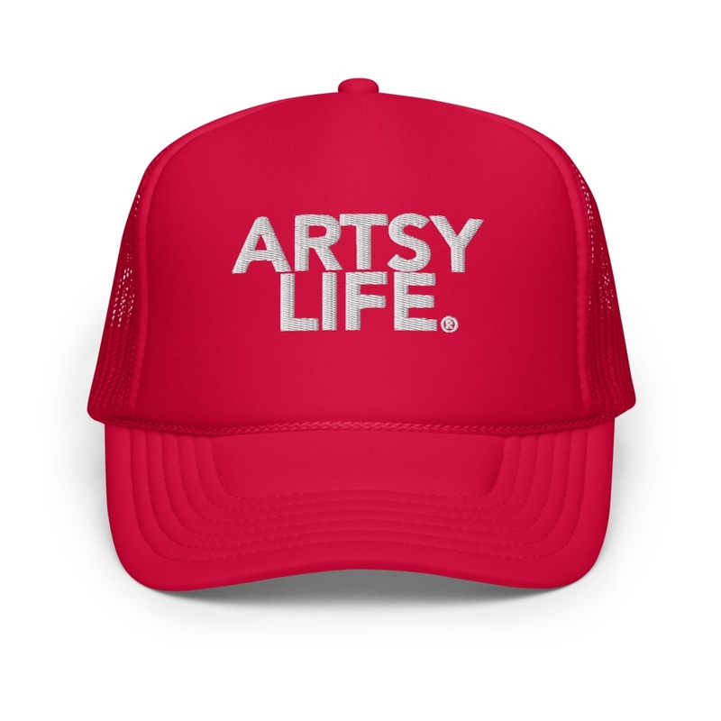 Artsy Life Records Hat (Red)